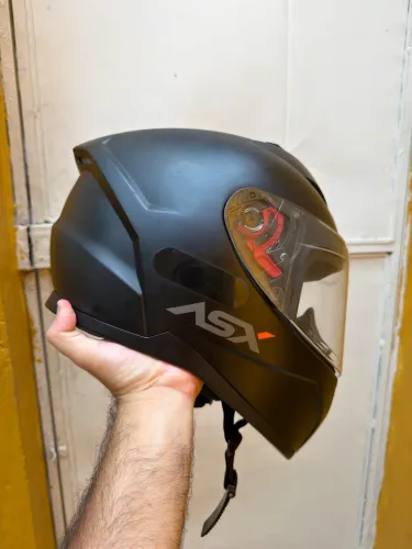 Capacete de Moto ASX Preto Fosco