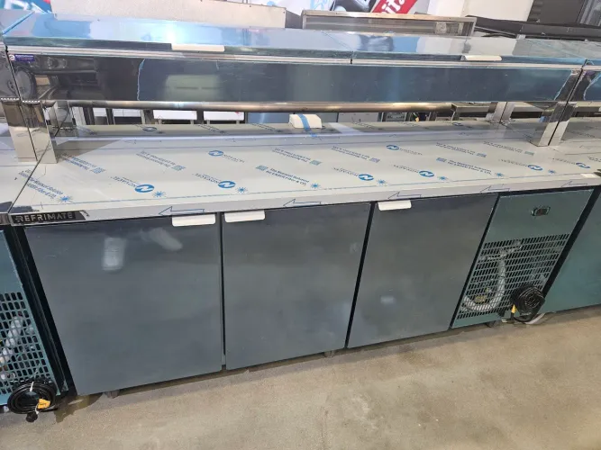 balcão refrigerado condimenteiro 2 metros inox