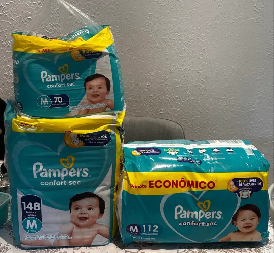 Fraldas pampers M