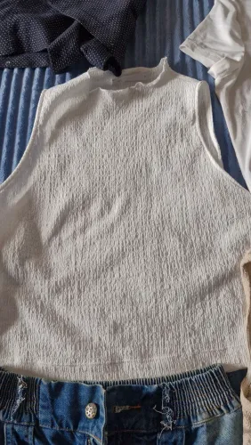 BLUSA GOLA ALTA BRANCA