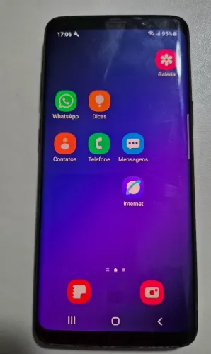 Vendo smartphone s9 usado em excelente condição, tudo funcionando bem,sem nenhum trincado