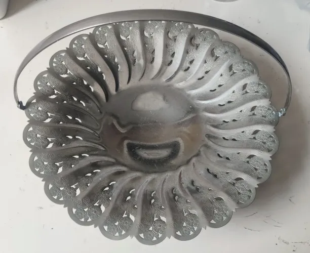 Fruteira em prata espessurada 