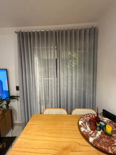 Cortinas em gaze de linho
