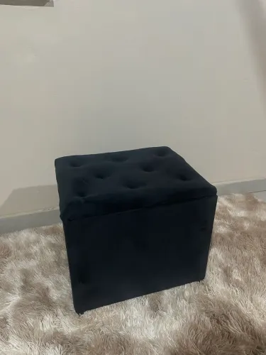 Puff Baú - 50cm - Preto