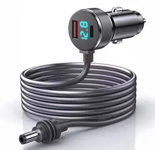 Cabo Veicular 12V/24V para Starlink Mini + Carregador Celular