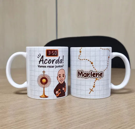 Caneca Frei Gilson - 2 unidades (Com nome)