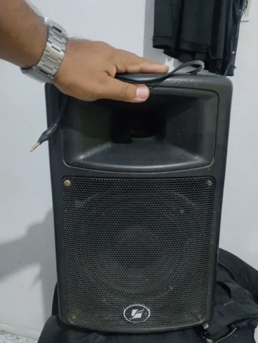 Caixa de som amplificada profissional 