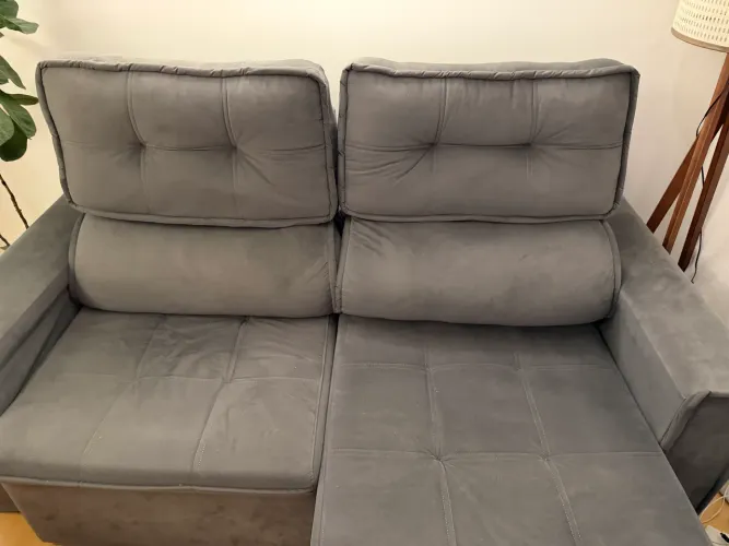 Sofá 2 lugares retrátil