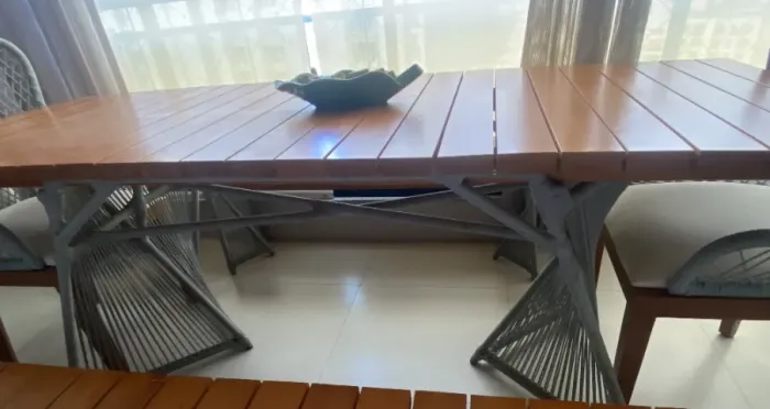 MESA varanda com 205 x 80 cm