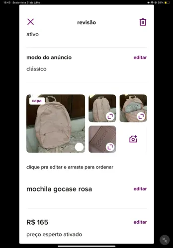 Bolsa Gocase original