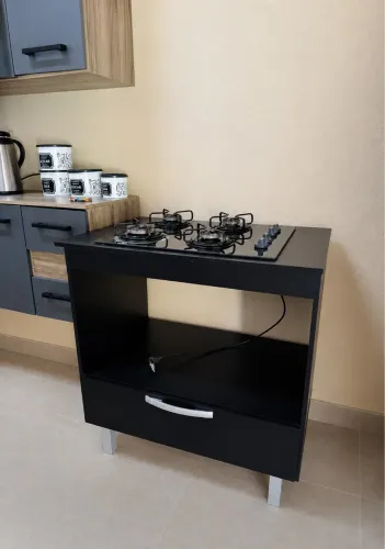 Kit balcão + fogão cooktop