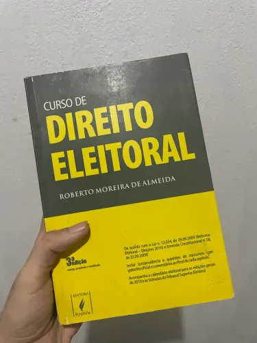 Livro Curso De Direito Eleitoral - Roberto Moreira (3ª Edição)