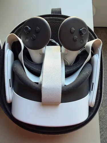 Óculos VR Meta Quest 128gb + Case Original Meta + Elite Strap Original