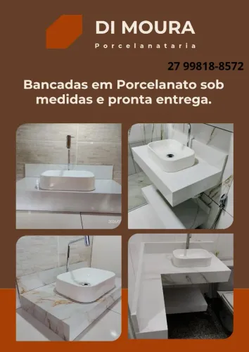 Renove seu banheiro com bancadas de porcelanato