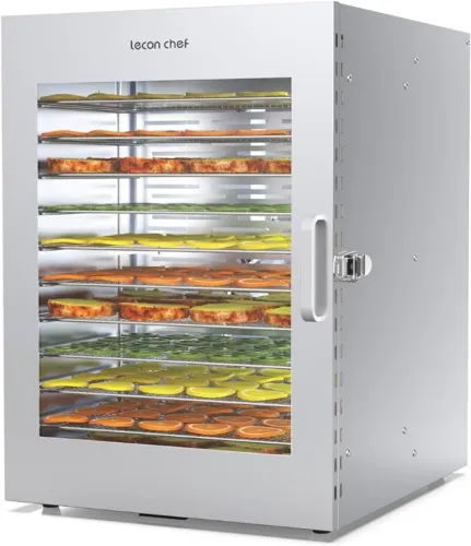 Máquina Desidratadora de Alimentos, 12 Bandejas de Aço Inoxidável, 1000W