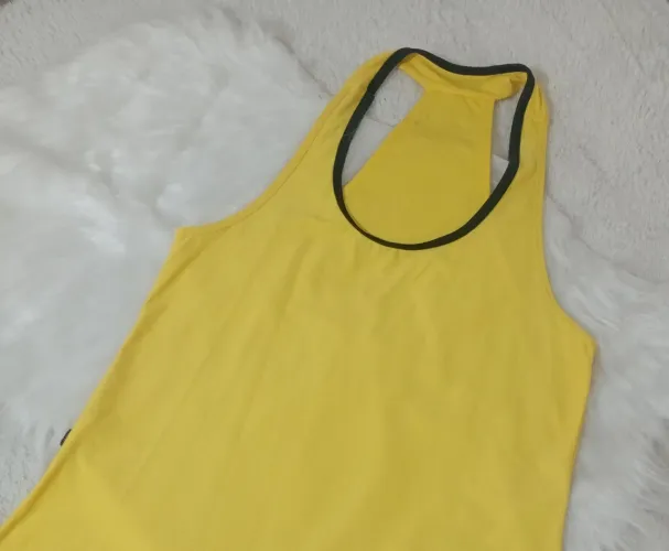 Regata feminina dry fit Amarela P