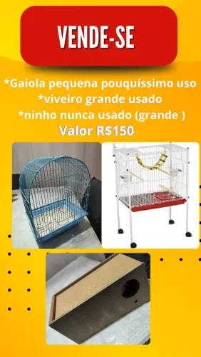 Viveiro,gaiola e ninho