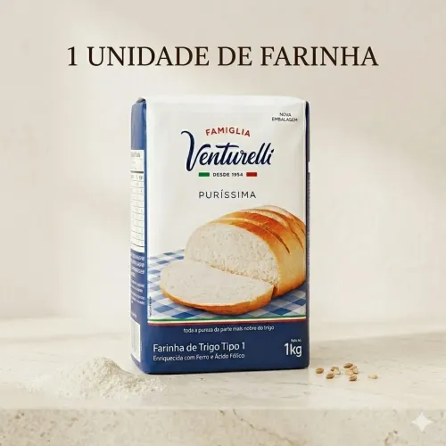 Farinha de trigo puríssima Venturelli 1 kg