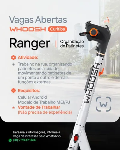 Micromobilidade Vagas Urgentes !!!!