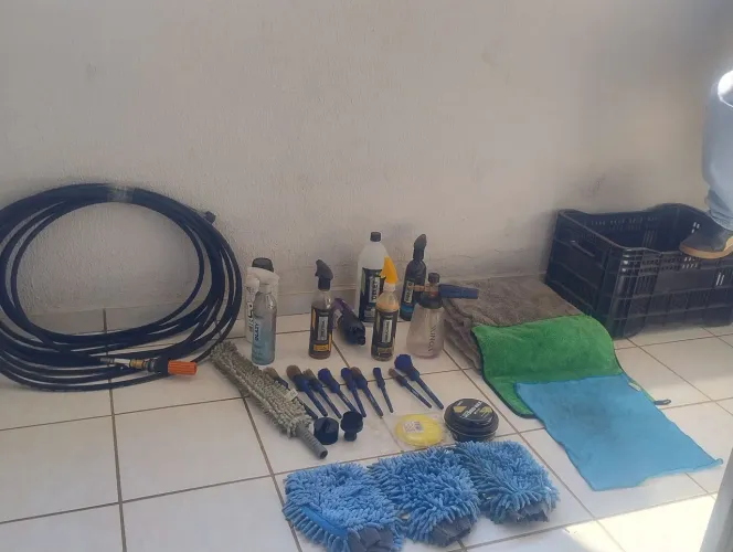 LOTE ESTÉTICA AUTOMOTIVA PROFISSIONAL - VONIXX + SNOW FOAM + MANGUEIRA 15M
