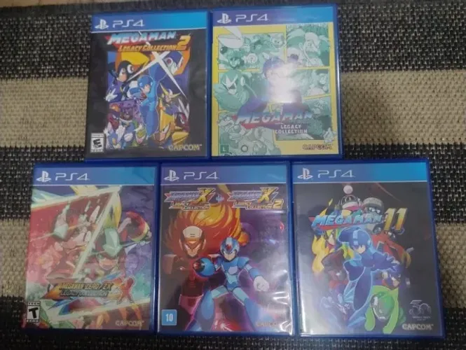 Kit 5 Jogos Mega Man Coletânea Completa Ps4 Mídia Física