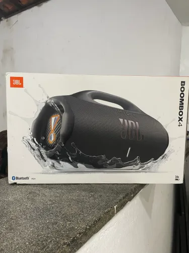 Caixa de som boobox 4 jbl - preta