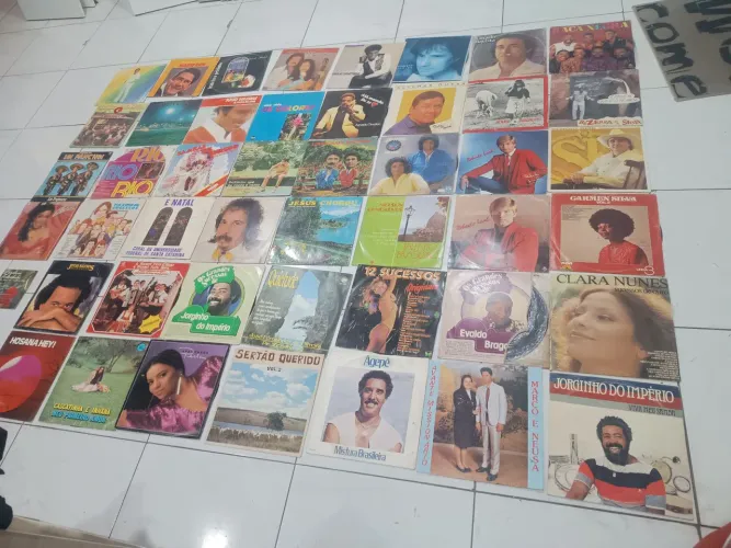 coleção de disco de vinil