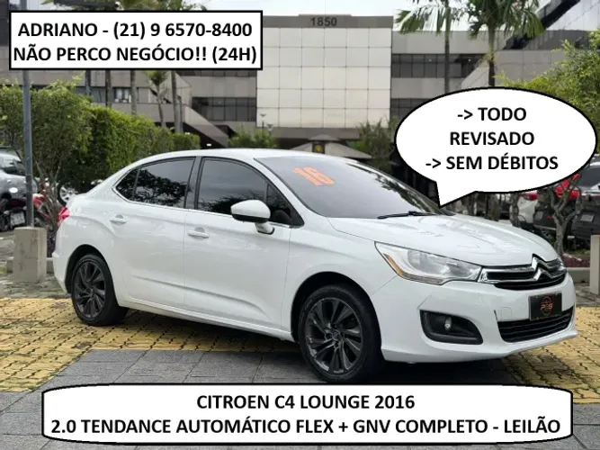 Citroen C4 Lounge Tendance 2.0 Flex 4P Aut. 2016