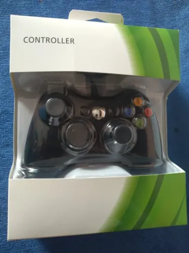 controle para xbox 360 novo na caixa com fio