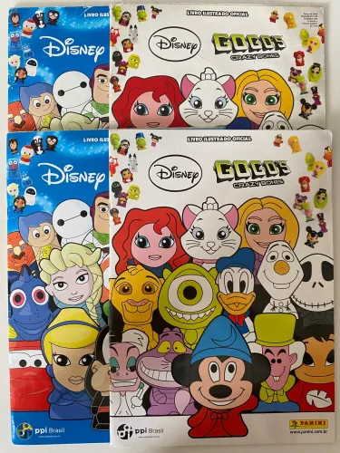 Kit Álbum Disney Gogos Série 1 e 2 Completos
