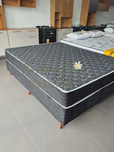 CAMA BOX CASAL MOLAS ENSACADAS DISPONÍVEL À PRONTA-ENTREGA