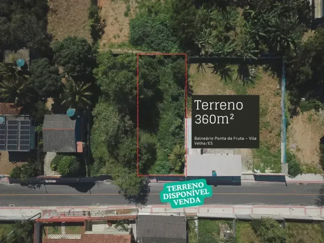 VENDE-SE TERRENO 360M² - BALNEÁRIO PONTA DA FRUTA