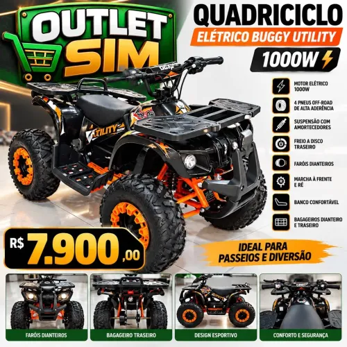 Mini quadriciclo elétrico