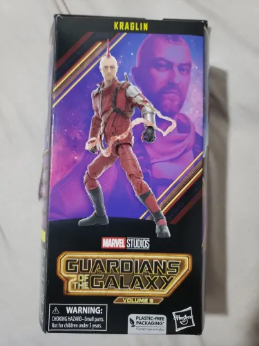 Boneco Kraglin Guardiões da Galáxia Vol. 3 Hasbro na Caixa (Faltando pata da Cosmo)