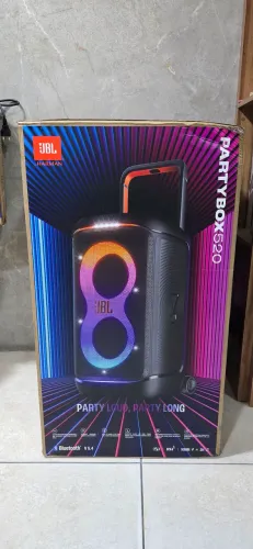 JBL, Caixa de Som, PartyBox 520, 400 W RMS, Com Alça Telescópica e IPX4