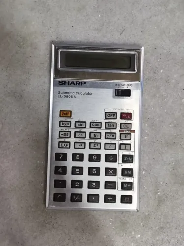 Calculadora Científica Sharp EL-5806S Aritmética Financeira Anos 70 Coleção