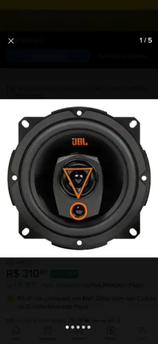 Par de alto falante JBL 5polegadas