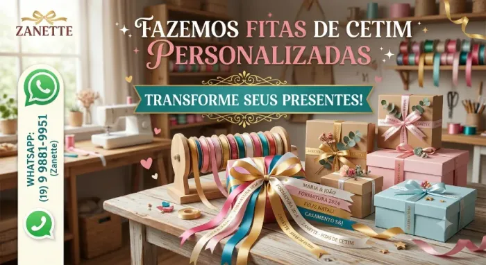 Fita de Cetim Personalizada
