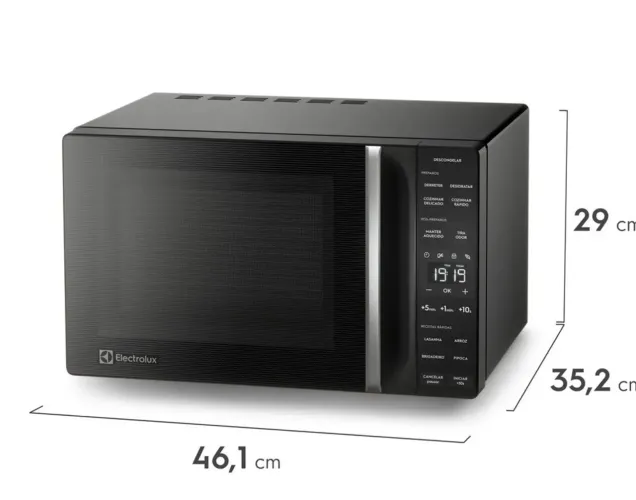 Micro-ondas Electrolux 23L Preto Efficient (ME23P) - Quase Zero / Estado de Novo!