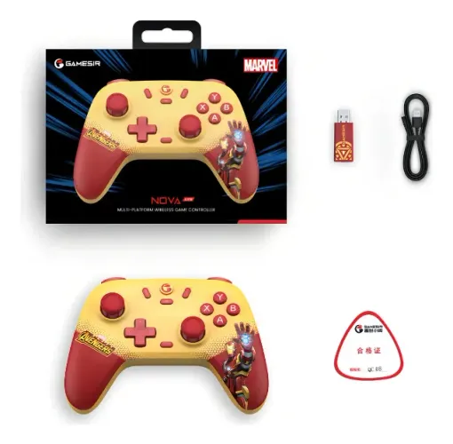 Controle Gamesir T4 Nova Lite Homem De Ferro Multiplataforma Cor Vermelho