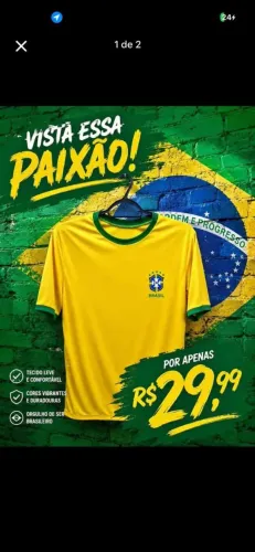 Camisa Brasil Amarela