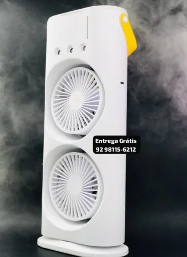 Mini Climatizador Portatil 3em1 - Umidifica,Refrigera e Ventila - Entrega das 9 até 22hrs