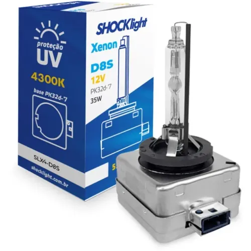 Lâmpada Farol Xenon D8S - 4300K 35W 12V - SLX4-D8S