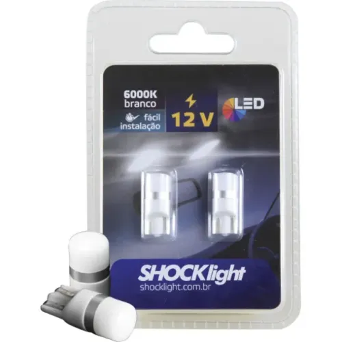 Lâmpada Auxiliar Pingo Dagua T10 - 01 LEDS c/ Cambus - SLL-1210