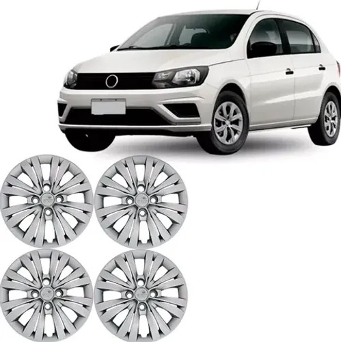 Jogo 4 Peças - Calota Aro 14  - Volkswagen Gol G7 2018 / 2018 - Grid