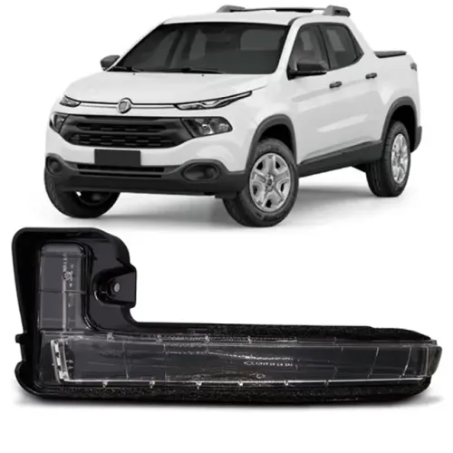 Pisca de Retrovisor Fiat Toro 2016 - Cd - LD LE - Led - Metagal