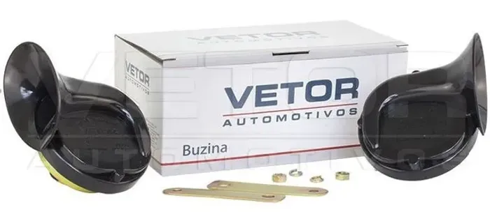 Buzina Automotiva Vetor VT215 Caracol Dupla Universal 12V