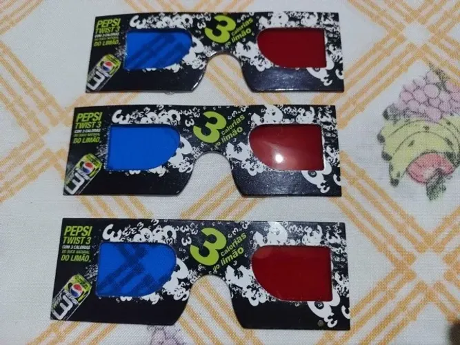 Óculos 3d Infantil Promocional da Pepsi Twist 10 Unidades