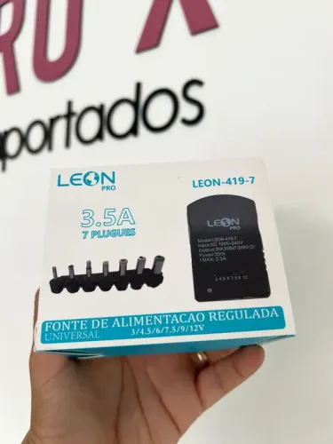 Fonte de Alimentação Regulada Leon Pro 3.5A 7 Pluguues