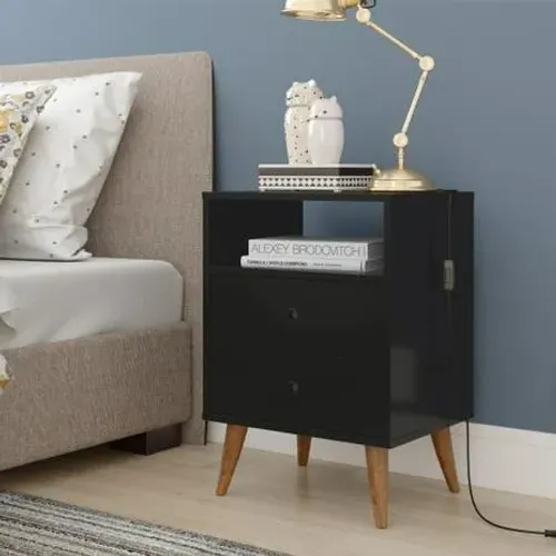 Novidade em estoque! Mesa de Cabeceira Retro Domus